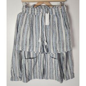 Michael Stars Women's Sz. M Remix Striped Blazer & Short Set